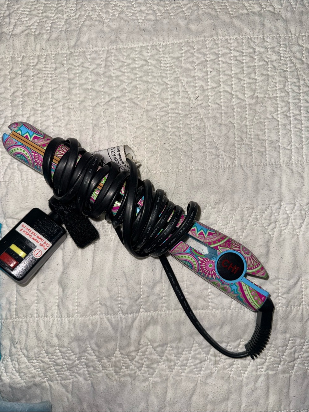 Chi flat iron with extra long cord
